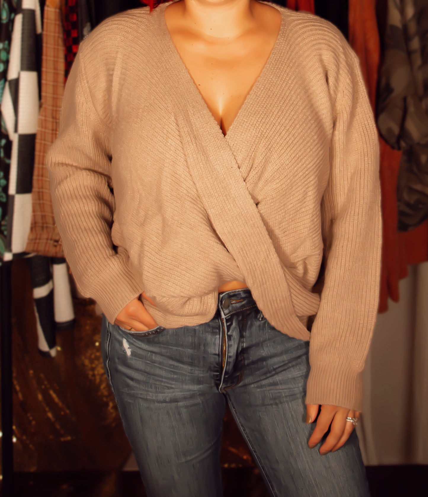 Tasey Twisted Sweater
