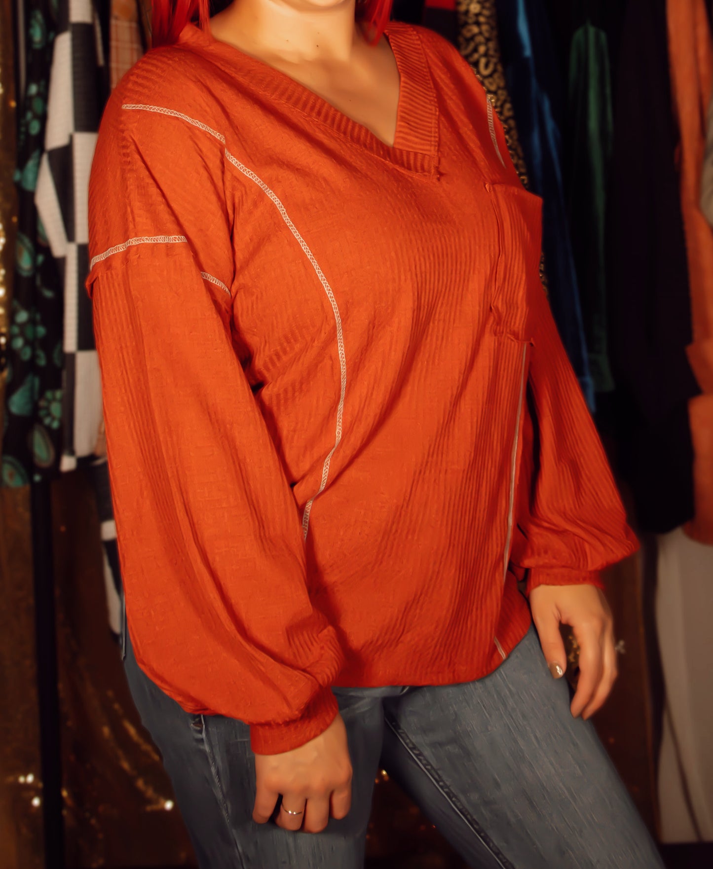 Lynn Waffle Knit Top