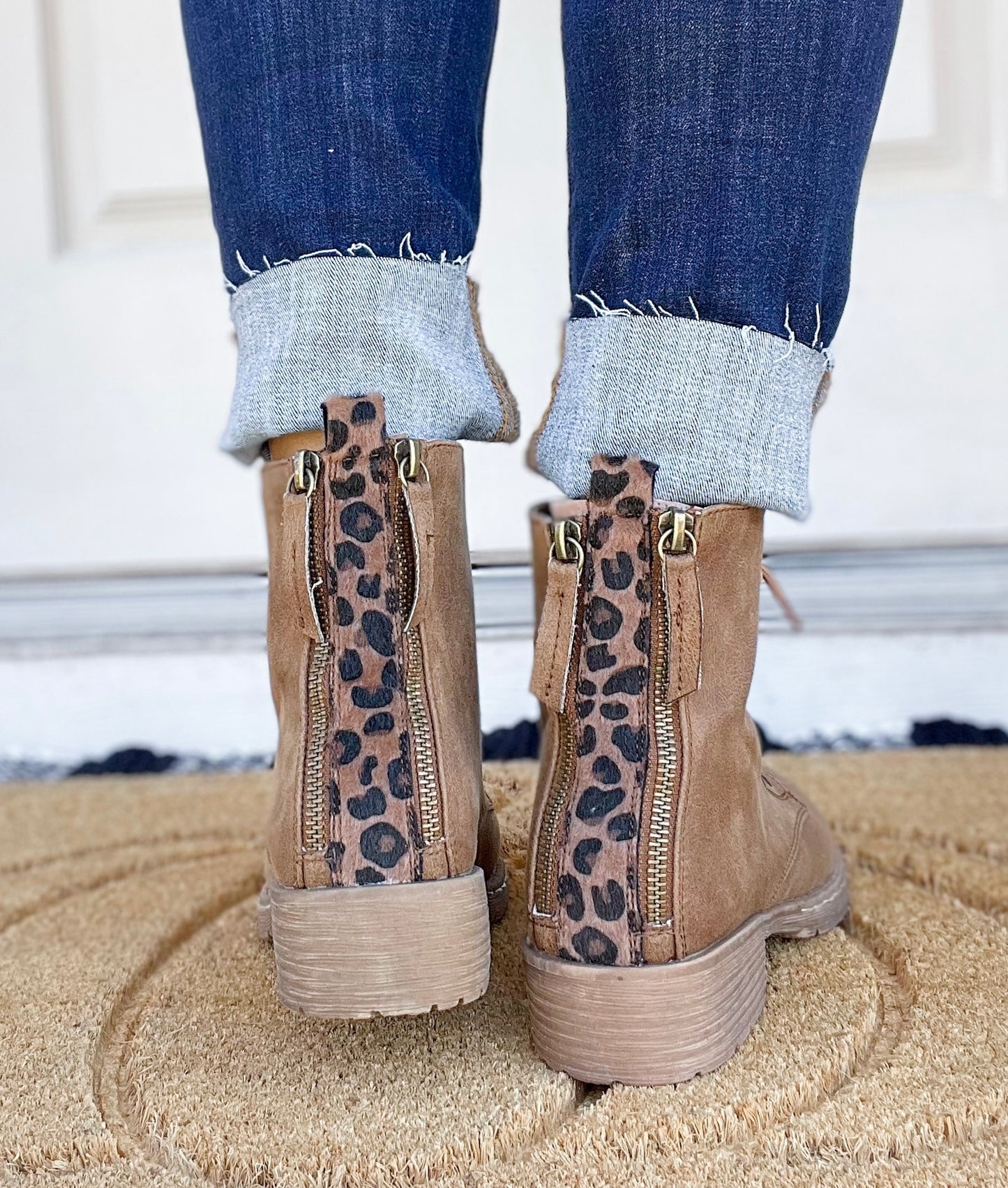 Peek Through Leopard Boots