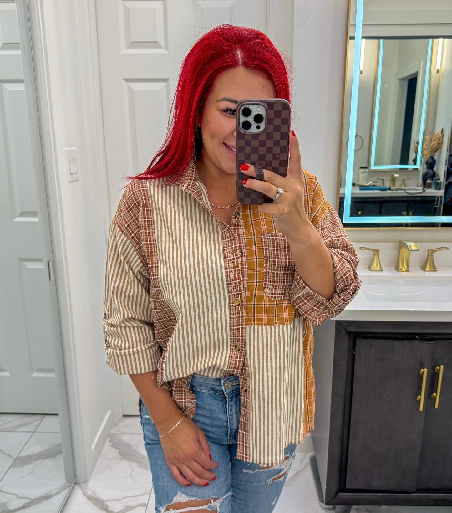 Stephanie Plaid Button Down