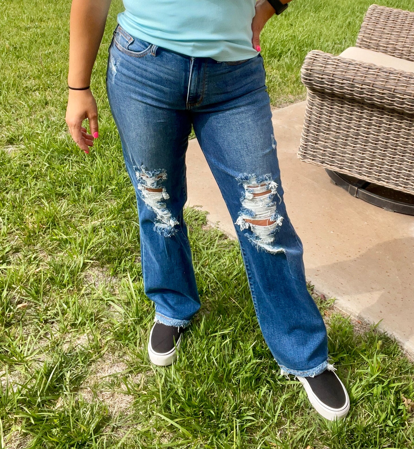 Jessie Mid Rise Dad Jeans - Judy Blue