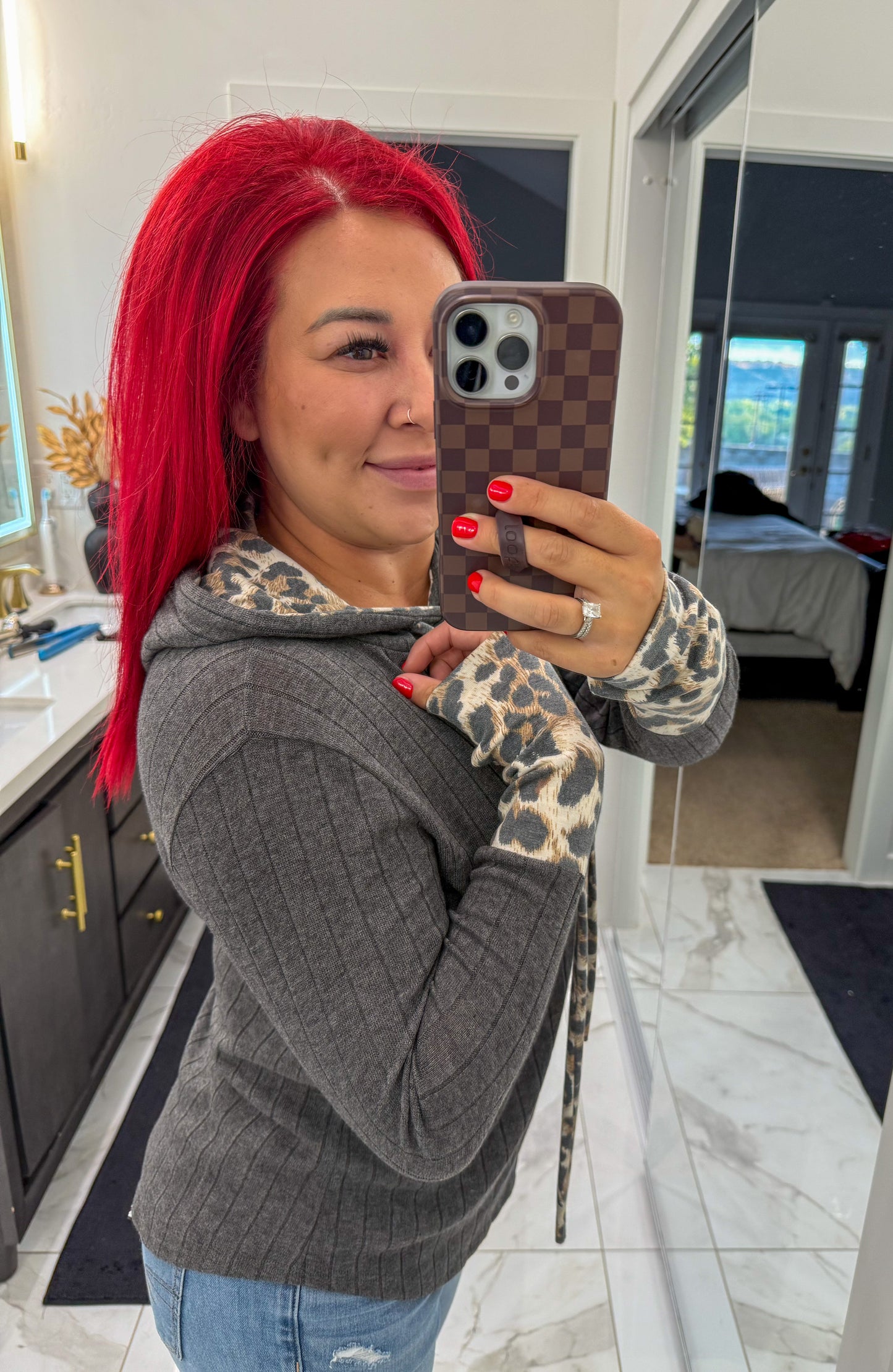 Untamed Top - Charcoal