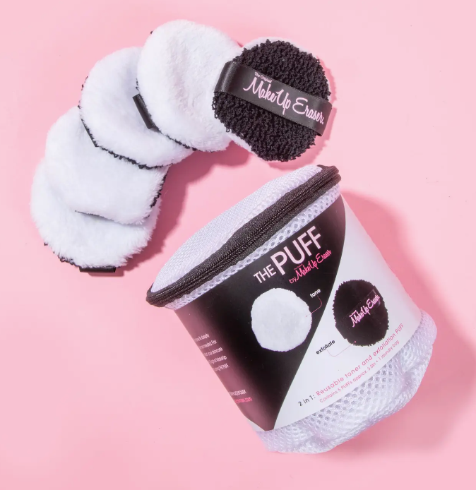 Tone & Exfoliate Puff Pack Make Up Eraser