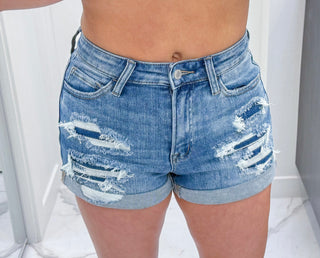 Macie Distressed Shorts