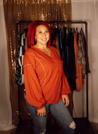 Lynn Waffle Knit Top