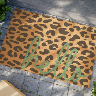 Leopard -Hello doormat