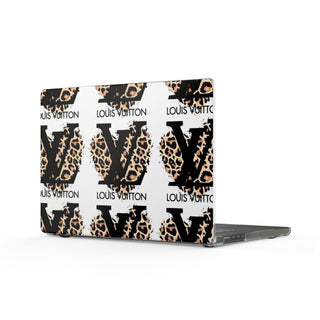 Leopard Mono Clear MacBook Case