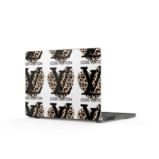 Leopard Mono Clear MacBook Case