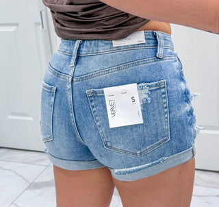 Macie Distressed Shorts
