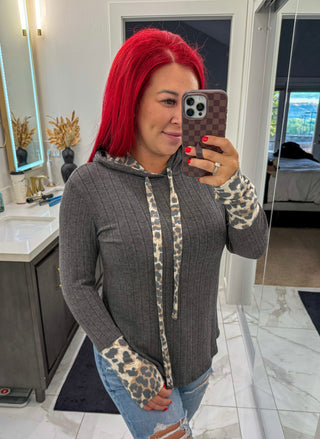 Untamed Top - Charcoal