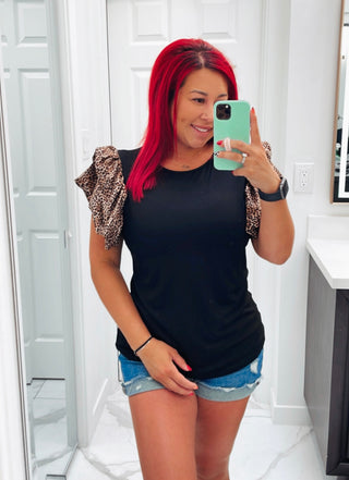 Dawn Ruffle Sleeve Top