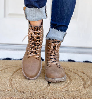 Peek Through Leopard Boots