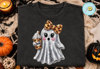 Disco Pumpkin Spice Ghost Tee