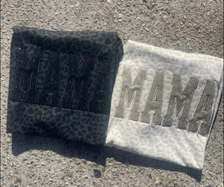 Glitter Embroidered Mama Tees *PREORDER*