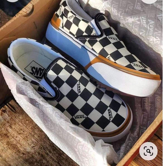 Platform Checkered Shoes PLEASE READ DESCRIPTION