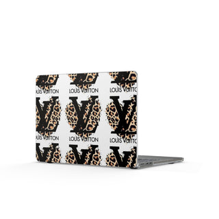 Leopard Mono Clear MacBook Case