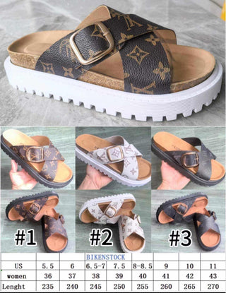 Boujee Platform Criss Cross Slides