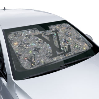 Luxury Glitter Monogram Car Sun Shade