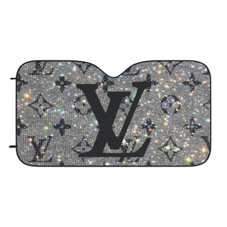 Luxury Glitter Monogram Car Sun Shade
