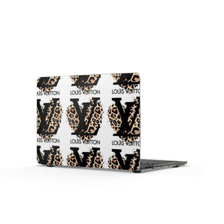 Leopard Mono Clear MacBook Case