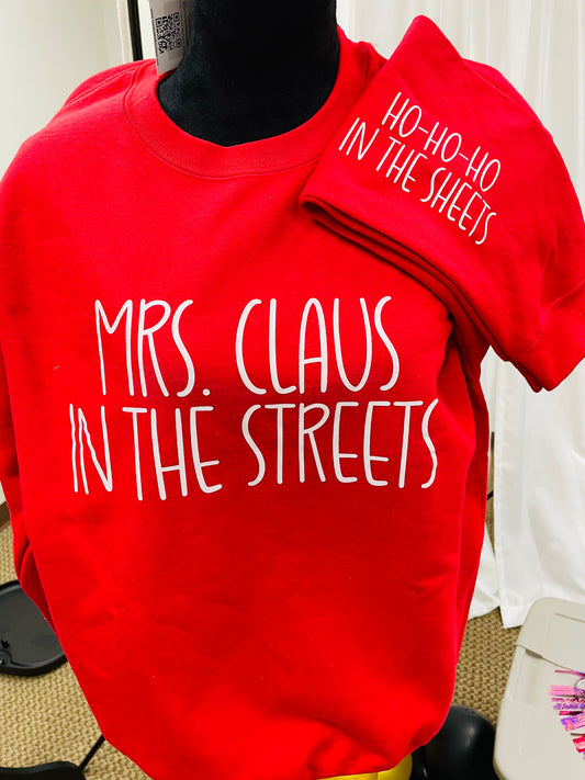 Mrs Claus In The Streets Sweatshirt