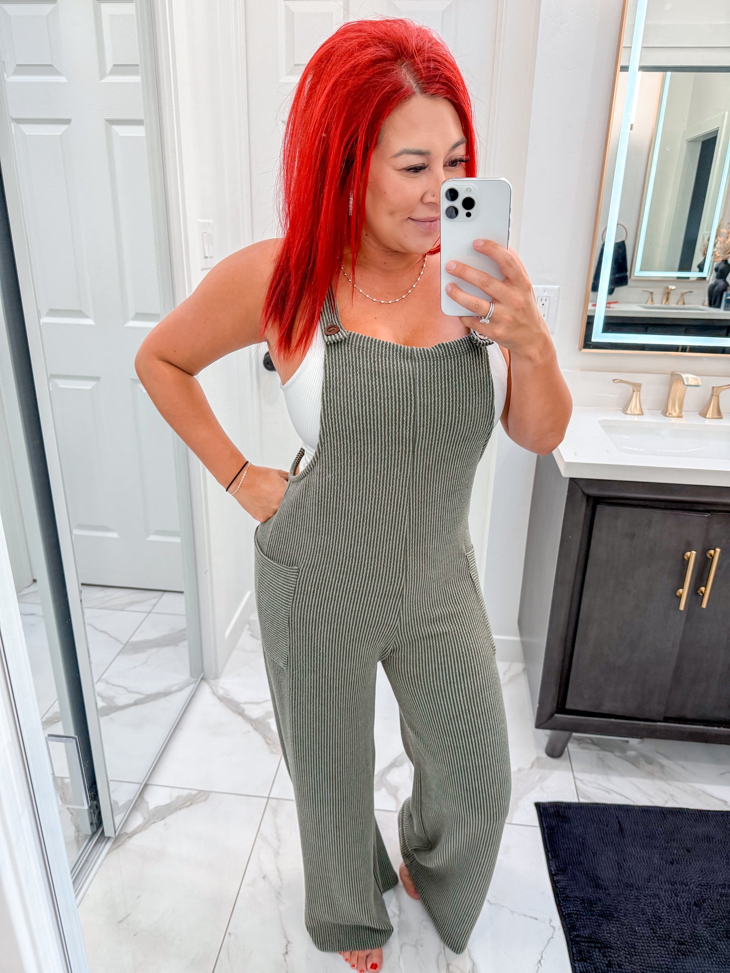 Willow Jumpsuit - Olive