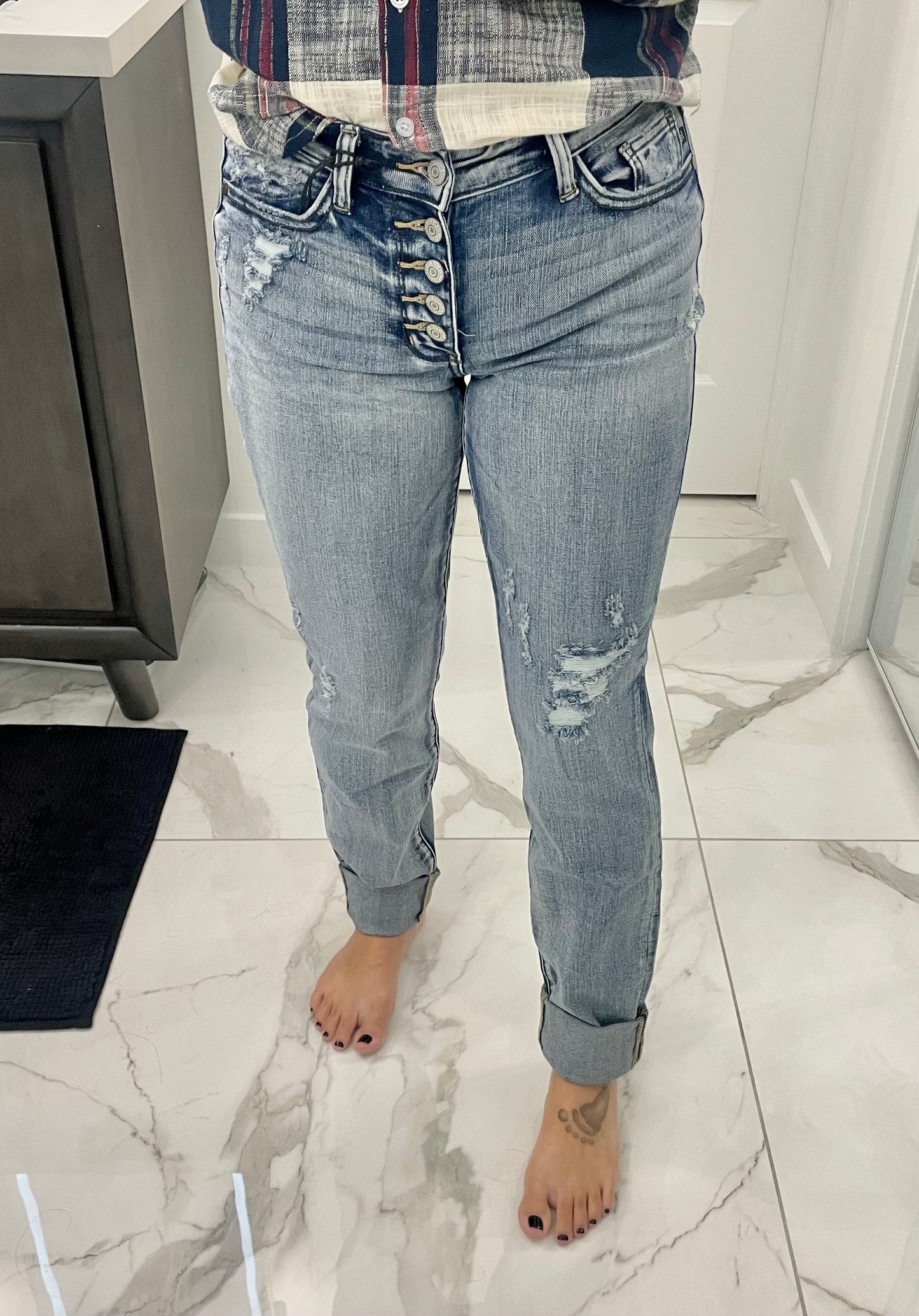 Becky Boyfriend Jeans - JUDY BLUESo