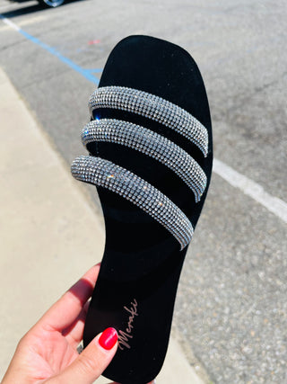 Spring Fling Sandals - Black