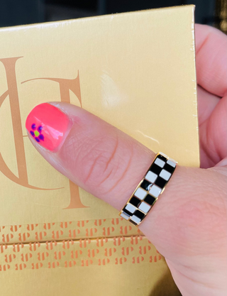 Race Babe 18k Plated Ring SIZE 8