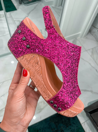 Glam Wedges - Hot Pink