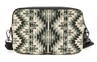 Wrangler Southwestern Pattern Crossbody Purse - Black