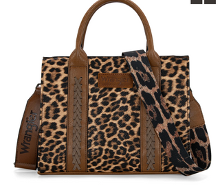 Wrangler Leopard Print Tote/Crossbody - Leopard