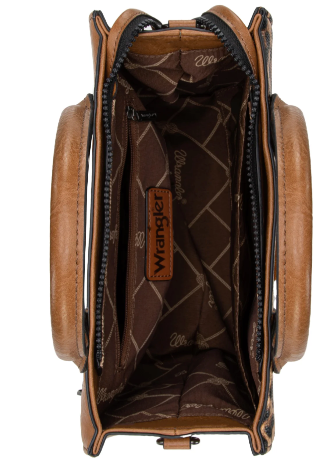 Wrangler Leopard Print Tote/Crossbody - Leopard