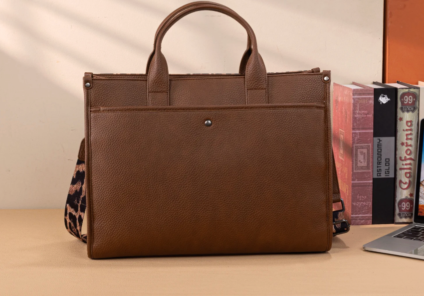 Wrangler Carry-All Large Tote Work Tote /Crossbody - Leopard