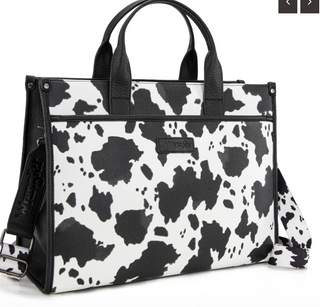 Wrangler Carry-All Large Tote Work Tote /Crossbody - Cow-Black