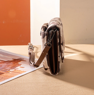 Wrangler Camo Print Canvas Clutch/Crossbody - Brown