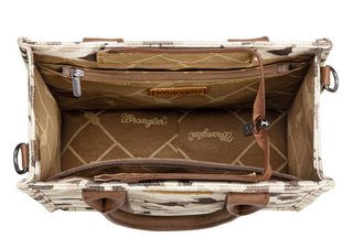 Wrangler Camo Print Tote/Crossbody -Brown
