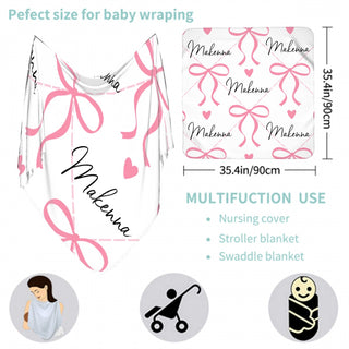 Newborn Swaddle Blanket (peronalized)