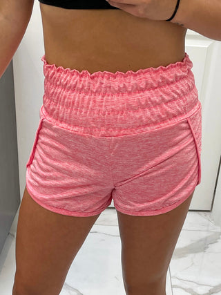 Angela Active Shorts - Coral