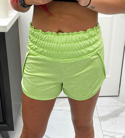 Angela Active Shorts - Lime