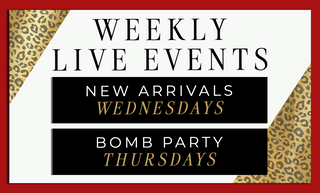  Weekly Live Sales - New Arrival Wednesdays, Bomb Party Thursdays