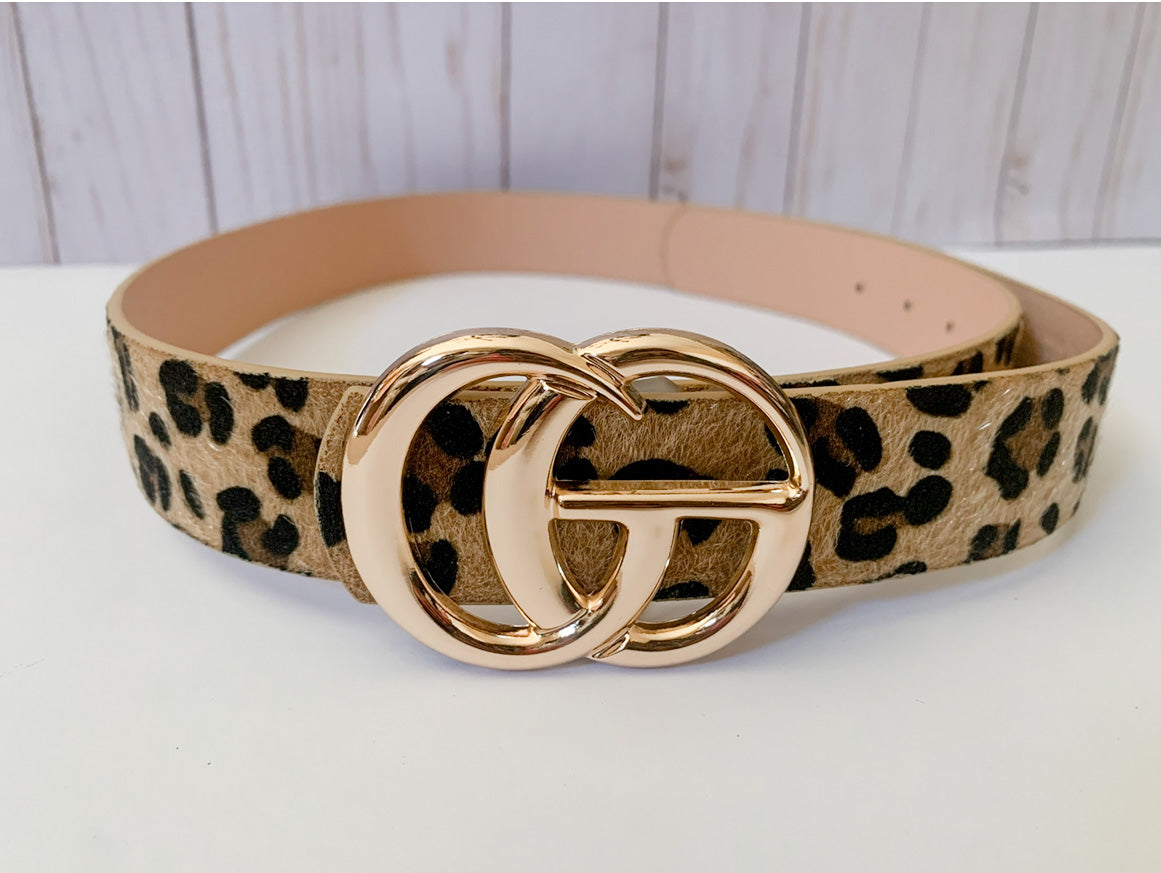 GG Belt Leopard