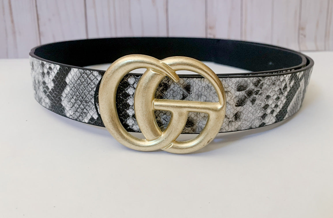 GG Belt Snake Skin